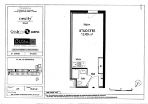 studio à la vente -   92140  CLAMART, surface 18 m2 vente studio - UBI430589159